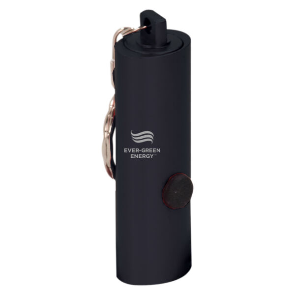 Black 3-LED Laserable Flashlight with Keychain  Thumbnail