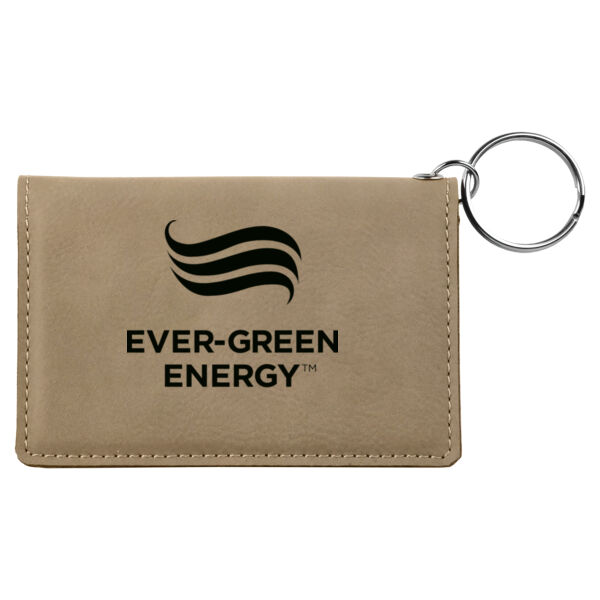 Laserable Leatherette Keychain/ID Holder Thumbnail